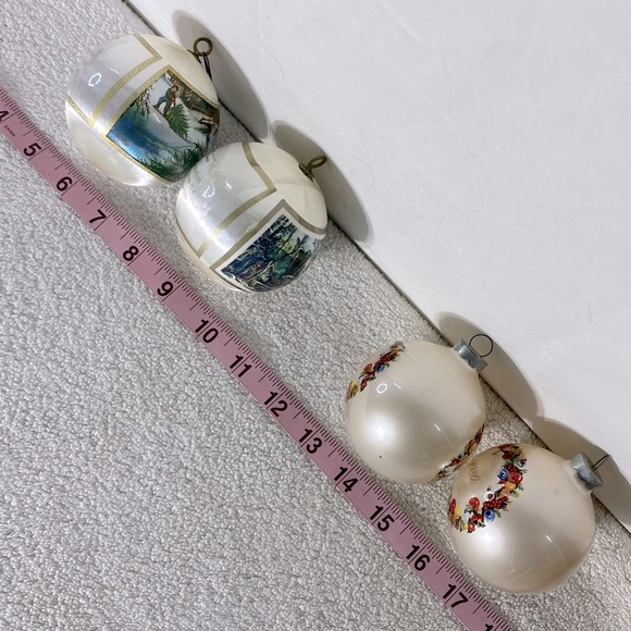 Vintage Christmas Tree Ornaments X4 - Picture 2 of 11